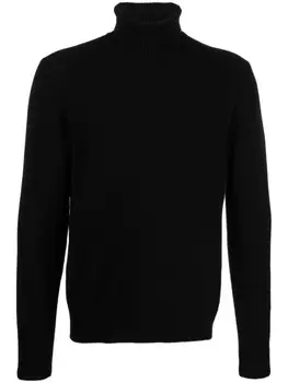 Ralph Lauren Purple Label roll-neck long-sleeve cashmere jumper, черный