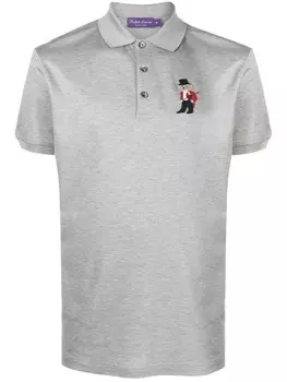 Ralph Lauren Purple Label рубашка поло Polo Bear, серый