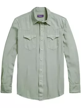 Ralph Lauren Purple Label рубашка с длинными рукавами, зеленый