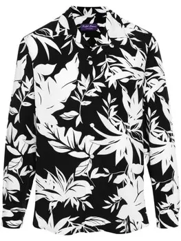 Ralph Lauren Purple Label рубашка с принтом, черный