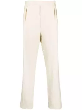 Ralph Lauren Purple Label straight-leg tailored trousers, нейтральный цвет