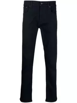 Ralph Lauren Purple Label узкие джинсы средней посадки, синий