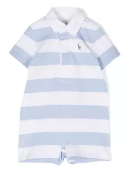 Ralph Lauren ромпер с вышивкой Polo Pony, синий