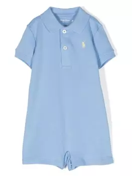 Ralph Lauren ромпер с вышивкой Polo Pony, синий
