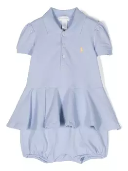 Ralph Lauren ромпер с вышивкой Polo Pony, синий