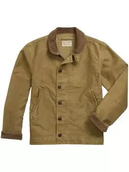 Ralph Lauren RRL куртка с вельветовым воротником, зеленый