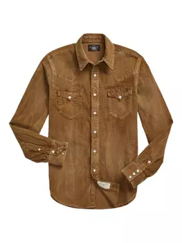 Ralph Lauren RRL рубашка Buffalo Western, коричневый