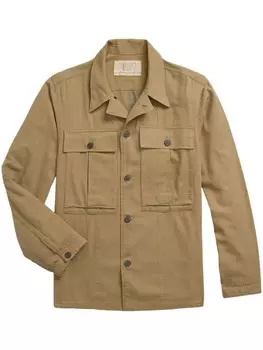 Ralph Lauren RRL рубашка с логотипом, нейтральный цвет