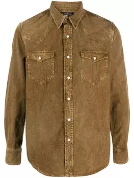 Ralph Lauren RRL вельветовая рубашка Buffalo West, коричневый