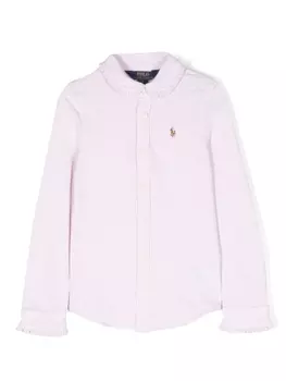 Ralph Lauren рубашка оксфорд с вышивкой Polo Pony, розовый