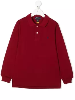 Ralph Lauren рубашка поло Polo Pony с длинными рукавами, красный