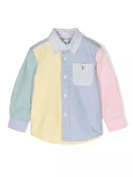 Ralph Lauren рубашка Polo Pony в стиле колор-блок, синий