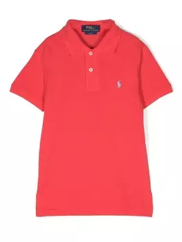 Ralph Lauren рубашка поло с короткими рукавами и вышитым логотипом, красный