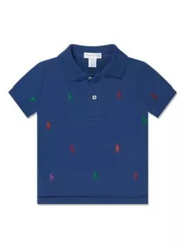 Ralph Lauren рубашка поло с логотипом Polo Pony, синий