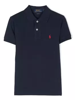 Ralph Lauren рубашка поло с вышитым логотипом, синий