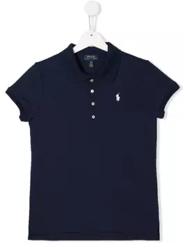 Ralph Lauren рубашка-поло с вышитым логотипом, синий