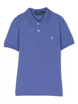 Ralph Lauren рубашка поло с вышитым логотипом, синий