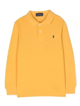 Ralph Lauren рубашка поло с вышитым логотипом, желтый