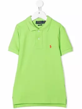 Ralph Lauren рубашка поло с вышитым логотипом, зеленый