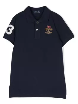 Ralph Lauren рубашка поло с вышитым логотипом, синий