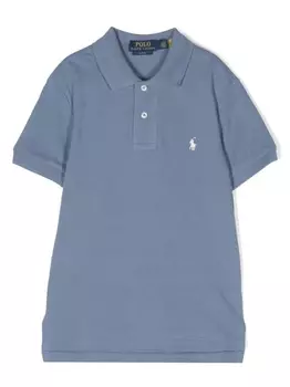 Ralph Lauren рубашка поло с вышитым логотипом, синий
