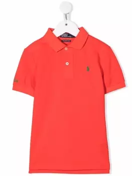 Ralph Lauren рубашка поло с вышитым логотипом, красный