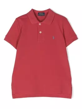 Ralph Lauren рубашка поло с вышитым логотипом, красный