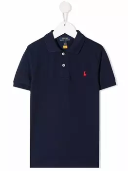 Ralph Lauren рубашка поло с вышитым логотипом, синий