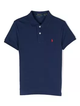 Ralph Lauren рубашка поло с вышитым логотипом, синий