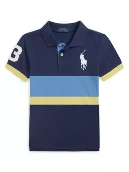 Ralph Lauren рубашка поло с вышивкой Polo Pony, синий