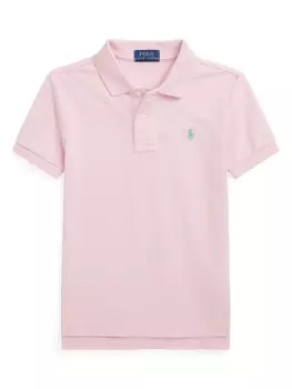 Ralph Lauren рубашка поло с вышивкой Polo Pony, розовый