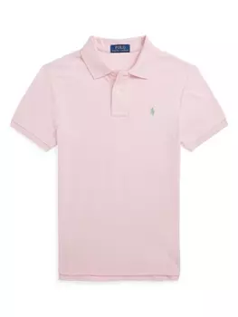 Ralph Lauren рубашка поло с вышивкой Polo Pony, розовый