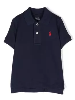 Ralph Lauren рубашка поло с вышивкой Polo Pony, синий