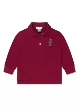 Ralph Lauren рубашка поло с вышивкой Polo Bear, красный