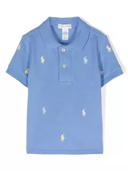 Ralph Lauren рубашка поло с вышивкой Polo Pony, синий