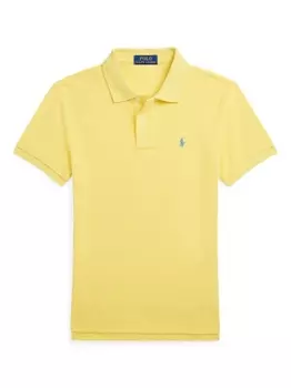 Ralph Lauren рубашка поло с вышивкой Polo Pony, желтый
