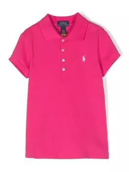 Ralph Lauren рубашка поло с вышивкой Polo Pony, розовый