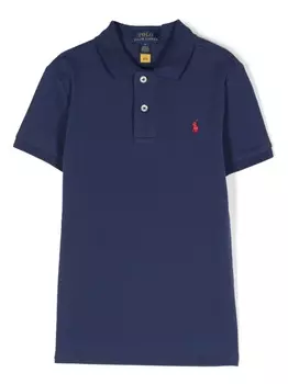 Ralph Lauren рубашка поло с вышивкой Polo Pony, синий