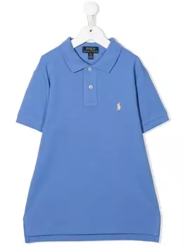 Ralph Lauren рубашка поло с вышивкой, синий