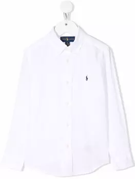 Ralph Lauren рубашка с логотипом Polo Pony, белый