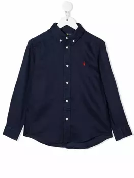 Ralph Lauren рубашка с логотипом Polo Pony, синий
