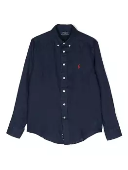 Ralph Lauren рубашка с логотипом Polo Pony, синий