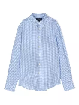 Ralph Lauren рубашка с логотипом Polo Pony, синий