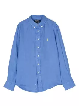 Ralph Lauren рубашка с логотипом Polo Pony, синий