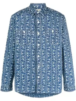 Ralph Lauren рубашка с логотипом, синий