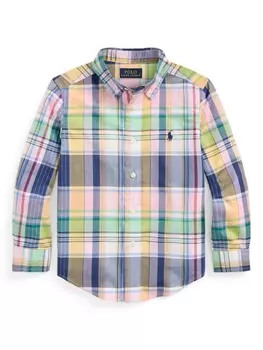 Ralph Lauren рубашка в клетку, синий