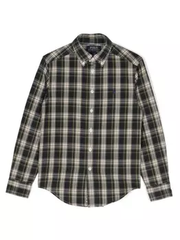 Ralph Lauren рубашка в клетку, зеленый