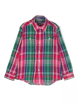 Ralph Lauren рубашка в клетку, зеленый