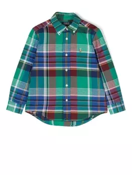 Ralph Lauren рубашка в клетку, зеленый