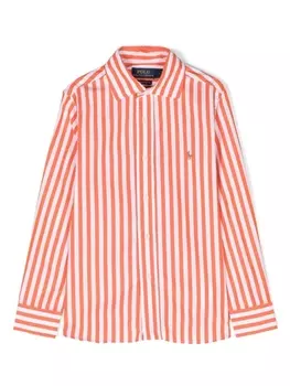 Ralph Lauren рубашка в полоску, белый